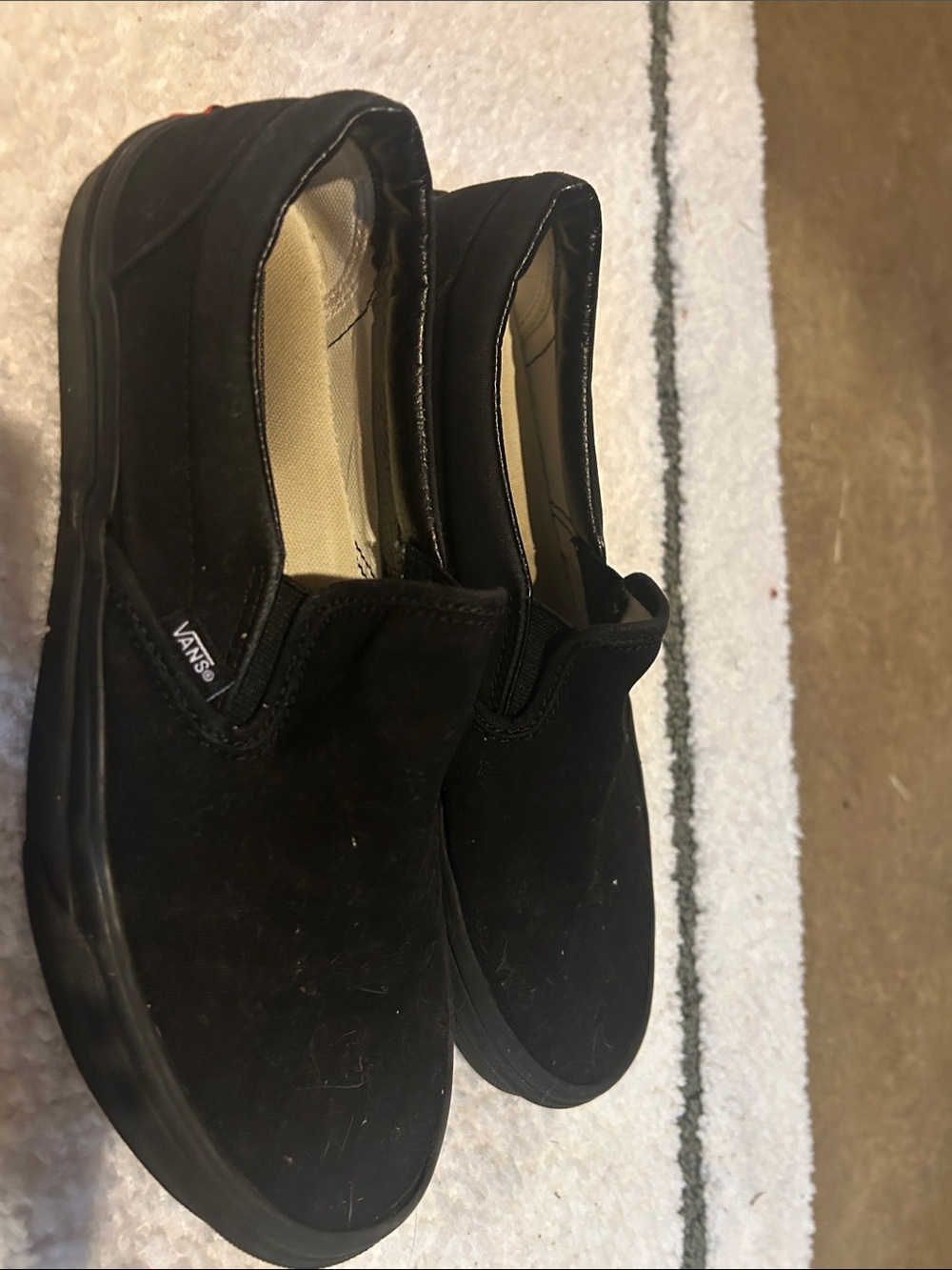 Vans Black Slip-On Loafers Mens 9.5